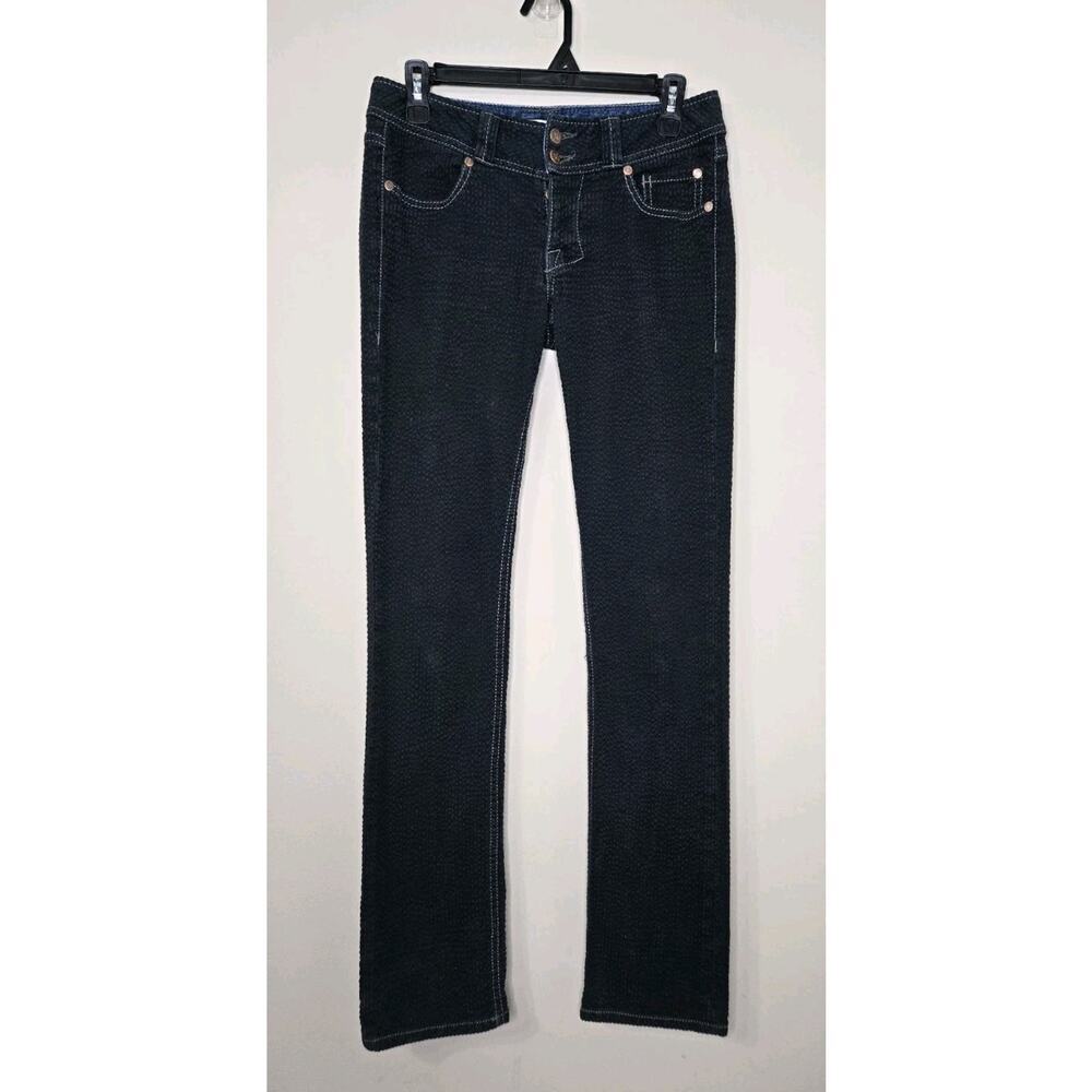 Sucker Jeans Seersucker Pants Low Rise Black Size 27